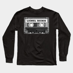 Lionel Richie / Cassette Tape Style Long Sleeve T-Shirt